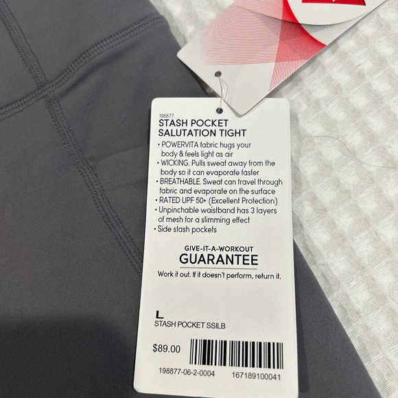 Athleta nwt Salutation slash pocket leggings - Picture 3 of 8